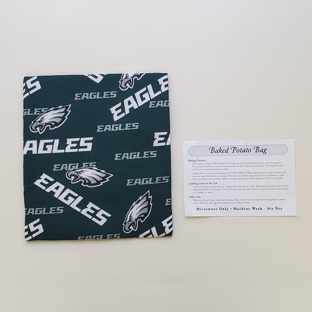 NEW Philadelphia Eagles Microwave Baked Potato Bag - NFL